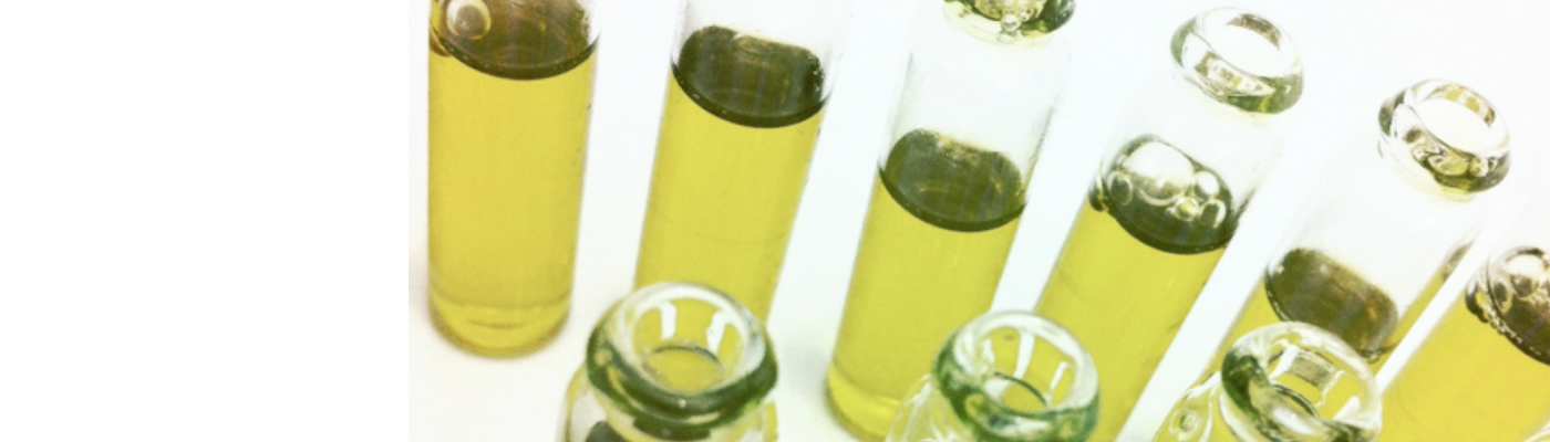 photo of sample bottles of face oil from the Australian organic skin care
