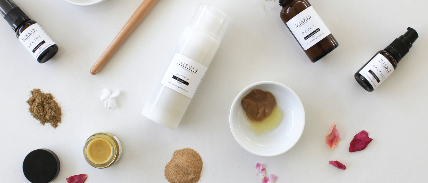 Organic Skin Care samples from the Miskin Organics range